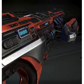 3D Plasma Assault Rifle model